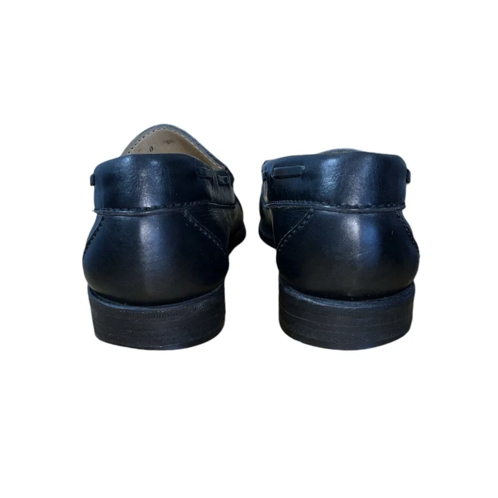 Allen Edmonds Coventry Tassel Loafers Mens Size 8 Black Leather Slip On Shoes